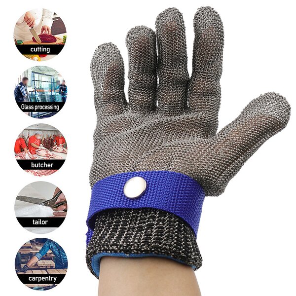 Cut Resistant Gloves Manufacturer - ANSI A9 Steel Mesh Industrial Wholesale