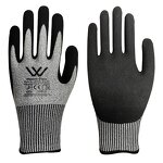 Cut Resistant Gloves Manufacturer - CE EN388 HPPE Level 5 Sandy Nitrile