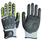 Working Safety Gloves Supplier - TPR Anti Impact Oil Resistant Riding