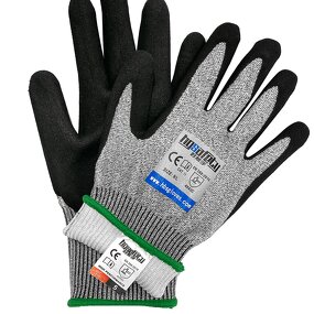 Cut Resistant Gloves Factory - EN388 4544 HPPE Level 5 Sandy Nitrile