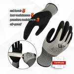 Cut Resistant Gloves Manufacturer - CE EN388 HPPE Level 5 Sandy Nitrile