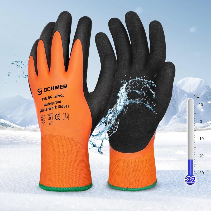 Winter Safety Gloves Manufacturer - Waterproof for Snow Ice Fishing