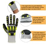 Heavy Duty Gloves Manufacturer - TPR Impact Level 5 Protection Anti-Slip