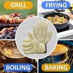 Fire Resistant Gloves Supplier - Aramid Breathable Industrial Anti Heat