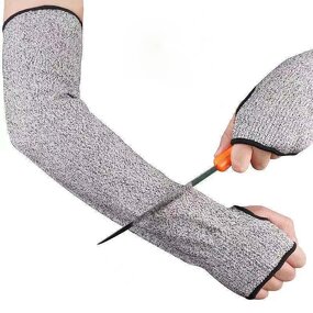Protective Arm Sleeves Factory - 45cm HPPE Anti-Cut with Thumb Hole