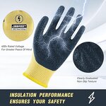 Electrician Gloves Supplier - 400V Rubber Non-Slip Insulated