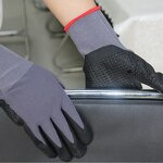 Safety Gloves Supplier - 15G Nylon Spandex Foam Nitrile Coated Non-Slip