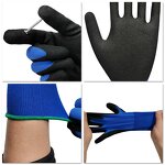 Work Safety Gloves Factory - 18G Polyester Nitrile Coated Anti-Slip Grip