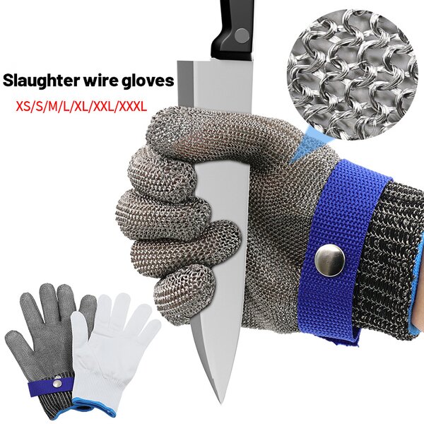 Cut Resistant Gloves Factory - ANSI A9 Stainless Steel Wire Protective