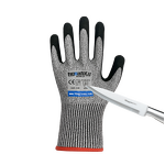 Cut Resistant Gloves Factory - EN388 4544 HPPE Level 5 Sandy Nitrile
