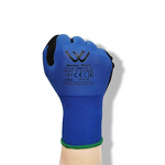 Work Safety Gloves Factory - 18G Polyester Nitrile Coated Anti-Slip Grip