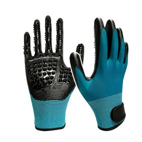 Pet Hair Remover Gloves Supplier - Silicone Anti-Static Custom for Cats Dogs