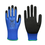Work Safety Gloves Supplier - 18G Polyester Custom Sandy Nitrile Coated