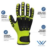 Impact Reducing Gloves Supplier - TPR Mechanic ANSI A4 Cut Resistant