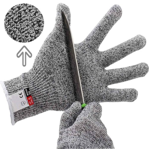 Cut Resistant Safety Gloves Factory - HPPE Level 5 for Kitchen Fishing