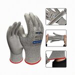 Cut Resistant Gloves Manufacturer - Level 5 PU Coated Knitted Custom
