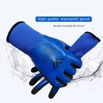 Protective Work Gloves Manufacturer - Polyester Double Dipped Sandy Nitrile