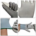 Industrial Safety Gloves Supplier - 18G PU Coated Cut Resistant Level 5
