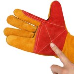 Welding Safety Gloves Factory - Long Cuff Cowhide for Welder