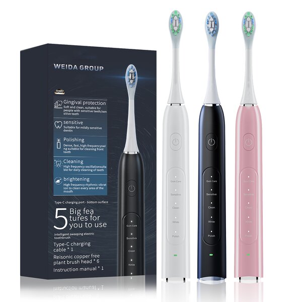 Electric Toothbrush Set Manufacturer - Wholesale Sonic Sweep Vibration Couples Toothbrush