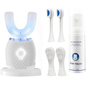 U Shape Toothbrush Manufacturer - OEM/ODM Automatic Sonic with Soft Silicone Bristles
