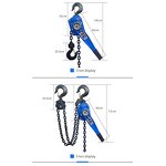 Manual Lever Chain Block Supplier - 9 Ton Pulley Block Pulling Winch