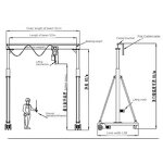 Portable Mobile Gantry Crane Supplier - Single Girder 1 Ton Aluminium Alloy