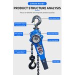 Manual Chain Lever Hoist Factory - 2 Ton Chain Block Pulley