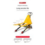 Manual Pallet Truck Supplier - 2200lbs Hydraulic High Lift Truck