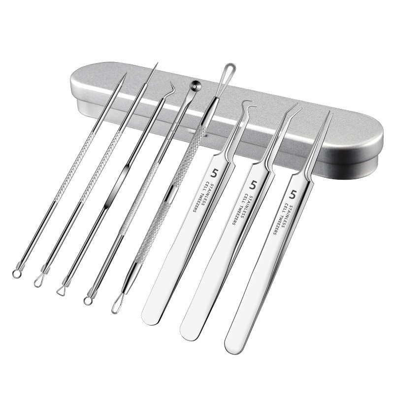 Factory Wholesale Beauty Tool Stainless Steel Cell Needle Pick for Acne Treatment Blackhead & Pimple Extractor