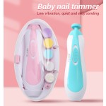 Portable Six-in-One Multi-Head Electric Nail Grinder Anti-Scratch Anti-Pinch Baby Nail Clippers Manicure Suit for Children's