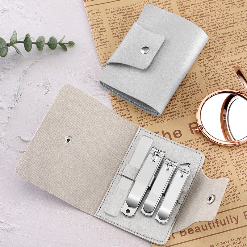 Customizable Logo Combination Portable Nail Clippers for Men and Women Stainless Steel Home Travel Gift Set Solid Construction