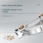 In Stock Stainless Steel Manicure & Pedicure Set Large Opening Anti-Splash Car Nail Clippers Beauty Nail Tools