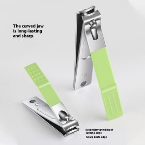 16-Piece Fluorescent Green Stainless Steel Manicure Set Nail Care Tools for Fingers Beauty Gift Suit Including Nail Clipper