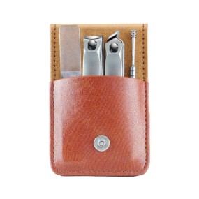 4-Piece Home Use High-Grade Stainless Steel Nail Clippers Folding Trim Finger Nails and Ear Digging Tool for Beauty