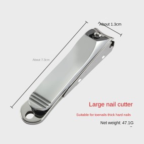 High Quality Stainless Steel Anti-Fly Nail Clipper Set Large Inclined Manicure Clipper for Fingers Toes Single Advertising Gift