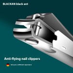 2-Piece Universal Oblique Nail Clippers with Bright Nail File Customizable Logo Stainless Steel Aluminum Box for Fingers