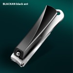 2-Piece Universal Oblique Nail Clippers with Bright Nail File Customizable Logo Stainless Steel Aluminum Box for Fingers