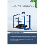 Car Parking Lift Manufacturer - OEM/ODM 4 Post 3000 kg Load Capacity Lift