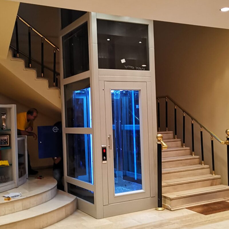 Shaftless Elevator Manufacturer - OEM/ODM CE ISO Home Mini Glass Indoor Outdoor