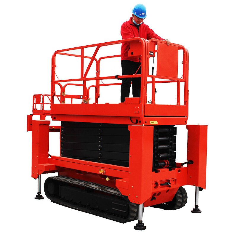 Crawler Scissor Lift Manufacturer - OEM/ODM 4.5m-14m 300kg Self Automatic Propelled