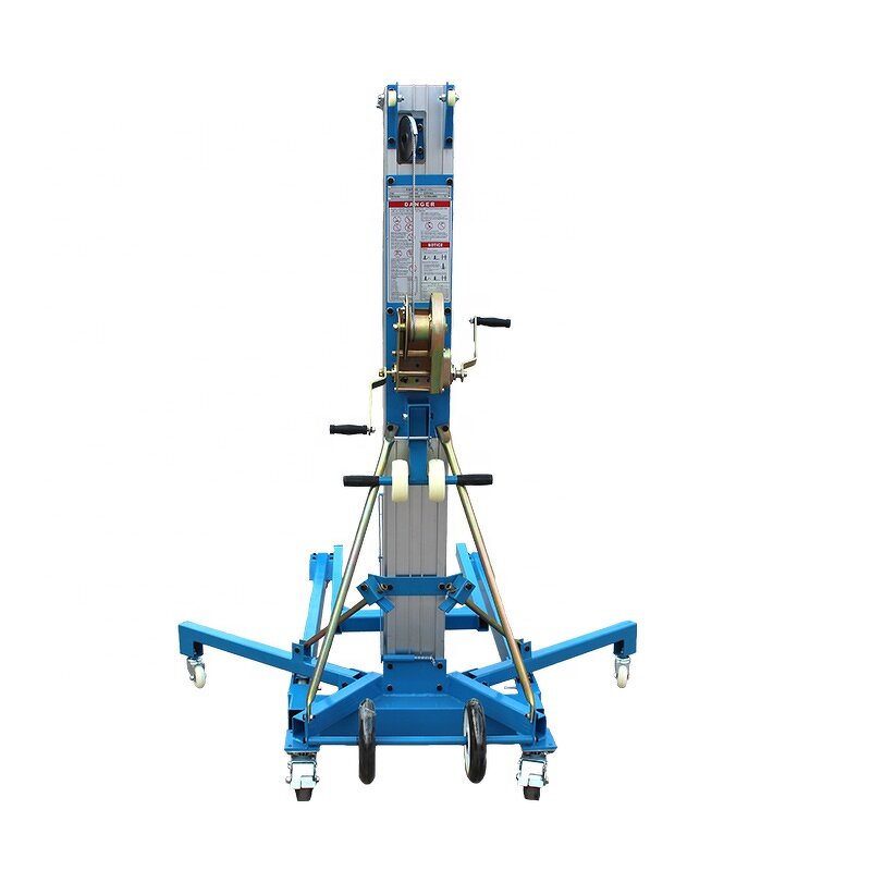 Material Lifting Machine Manufacturer - OEM/ODM 3.5m-7.9m Building Manual Single Mast