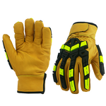 Leather Impact Gloves Supplier - BSP Cut-resistant Cowhide Anti Impact Glove