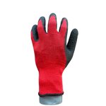 Reusable Work Gloves Manufacturer - Cotton Lining Latex Crinkle Coated Knit Wrist