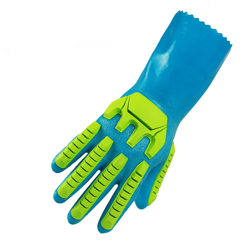 Waterproof PVC Work Gloves Manufacturer - BSP Custom Long Sleeve Impact Vinyl