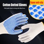 PVC Dotted Work Gloves Supplier - Custom Dotted Construction Blue Dotted