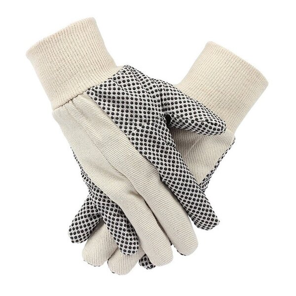 Construction Work Gloves Supplier - Drill Dot PVC Dotted Cotton Knitted