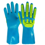 Waterproof PVC Work Gloves Manufacturer - BSP Custom Long Sleeve Impact Vinyl