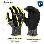 Impact Work Gloves Factory - 2024 New Level 6 Safety En388 Cut Resistant