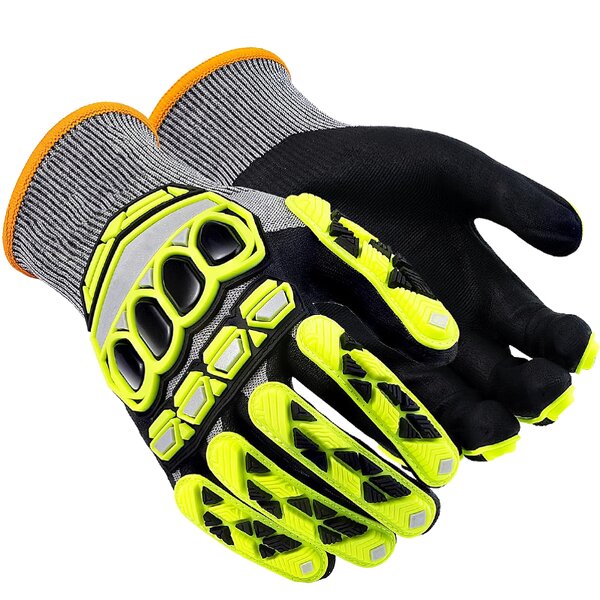 HPPE TPR Knuckle Gloves Factory - BSP Sandy Nitrile Anti Impact Working Cut